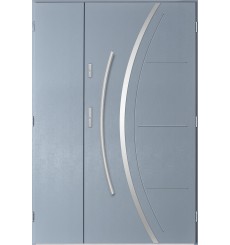 Porte d'entrée double FELIX 80x40 cm anthracite clair