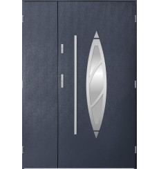 Porte d'entrée double BELIAR 120x200 cm anthracite