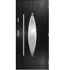 Porte d'entrée simple BELIAR 90 cm noir