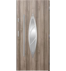 Porta d'ingresso BELIAR 80 cm rovere sbiancato