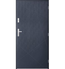 Porta de entrada individual DIAGO 80 cm antracite