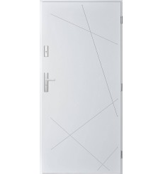 Porta de entrada individual DIAGO 80 cm branco