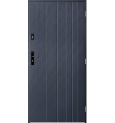 Porte d'entrée simple GUTA 90 cm anthracite