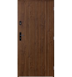 GUTA porta de entrada simples 80 cm nogueira