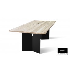 Table EVE noir  190 CM en chêne massif