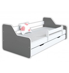 Letto per bambini DIONE grigio 80x160 cm