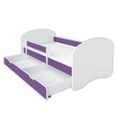 Cama de niños Chery púrpura 80x160 cm