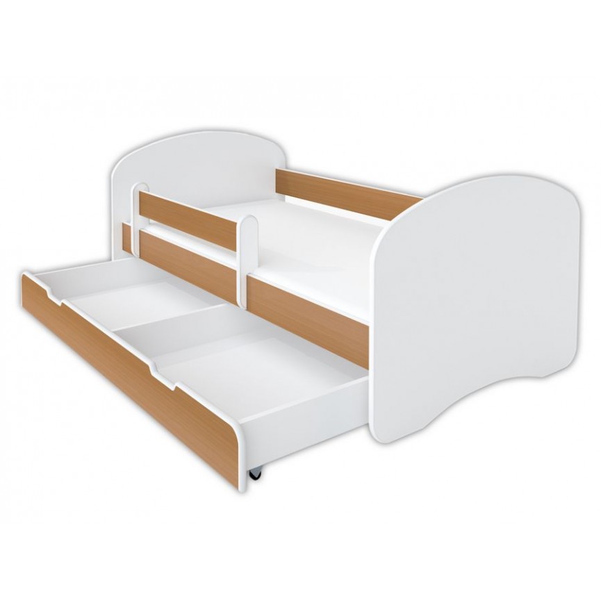 KOCOT KIDS Lit 80x160 avec matelas Lilly - Blanc pas cher 