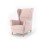Fauteuil bergère Maxwell rose pâle